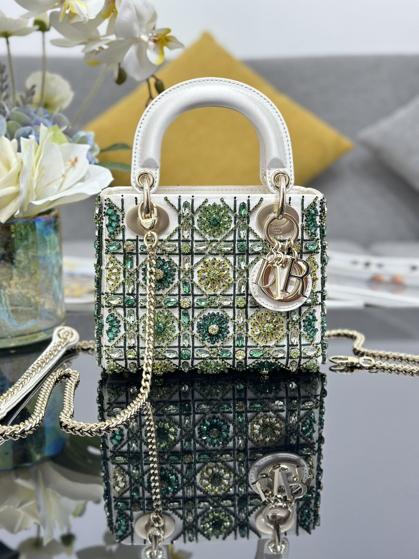 mini lady D*or bag 17x15x7cm