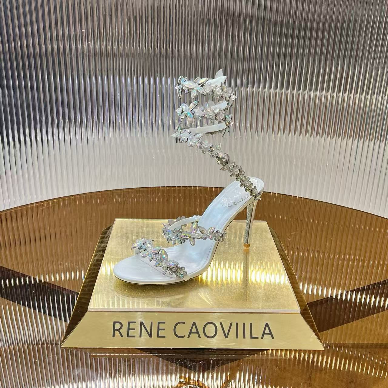 UA RENÉ CAOVILLA Cleo Pumps Sandals 95mm