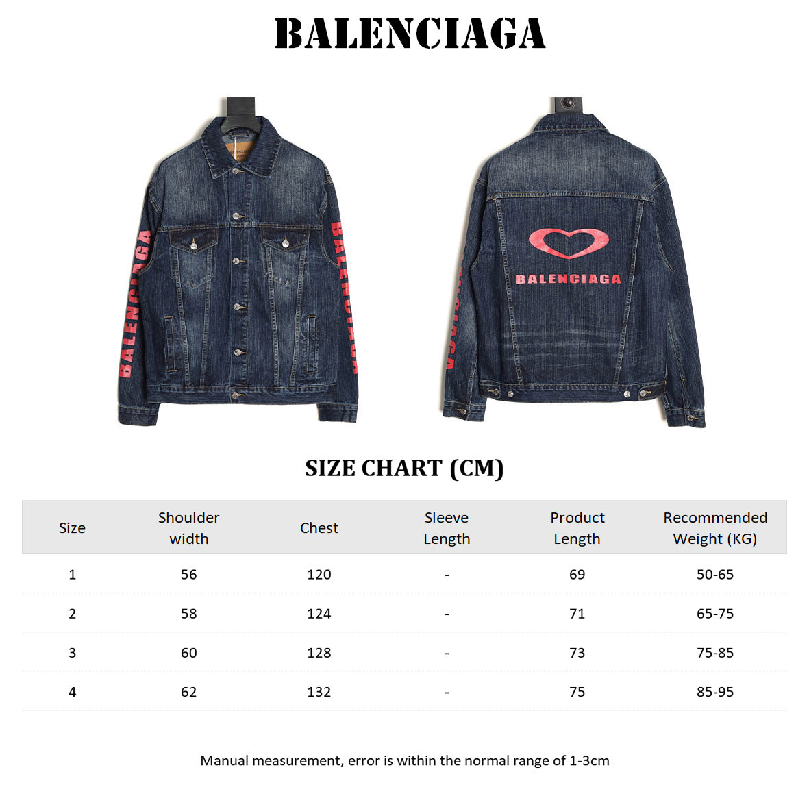 Ba*len*cia*ga denim coats