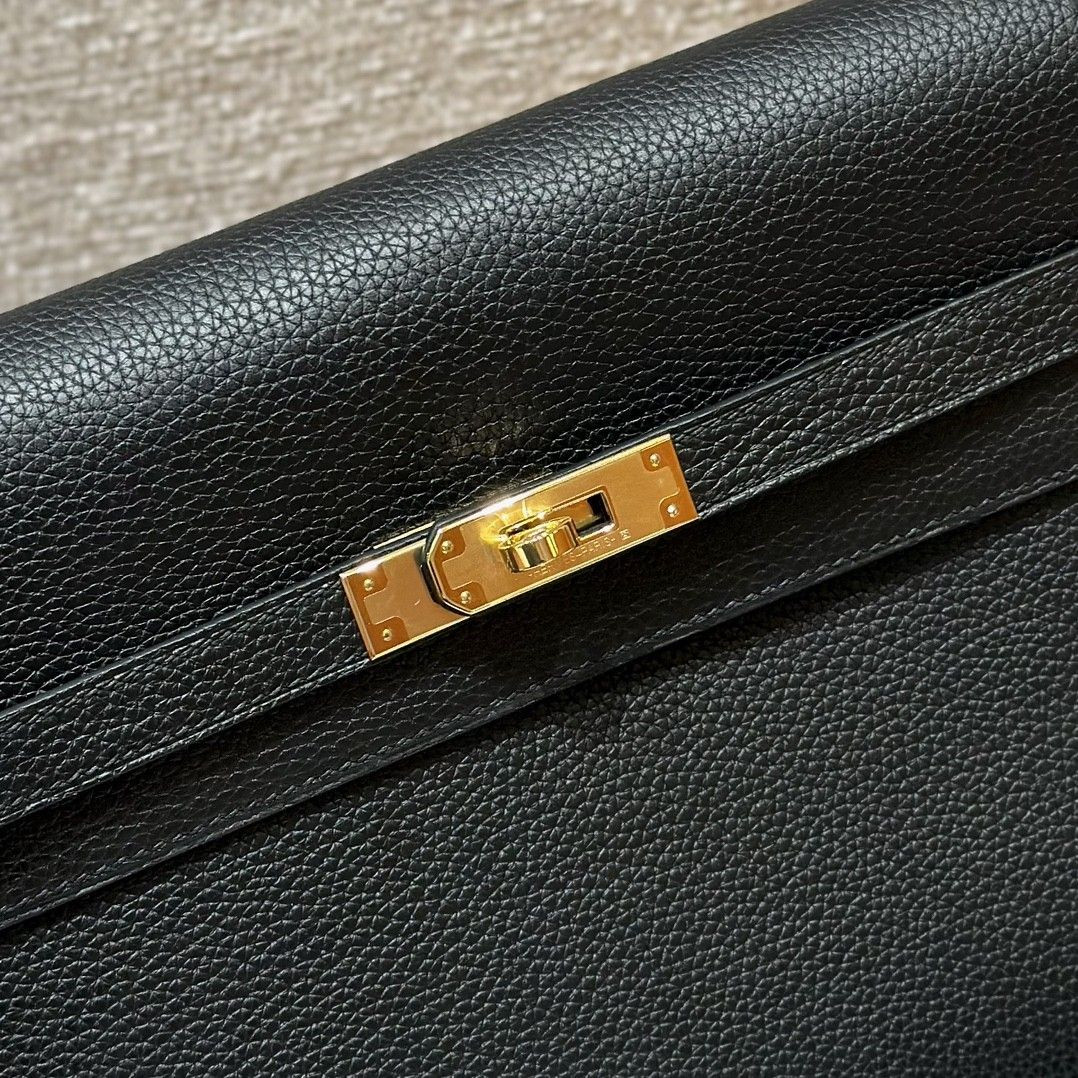 Hermès Kelly Depeches Togo Black 25cm