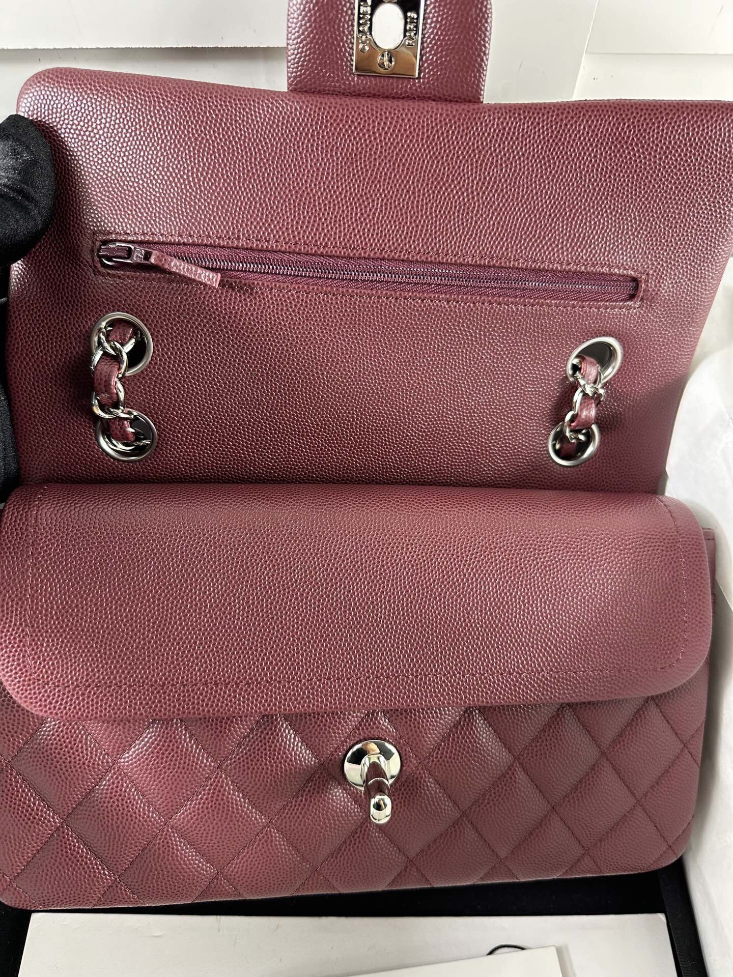 Ch*el classic 11.12 handbag 14.5×23×6cm