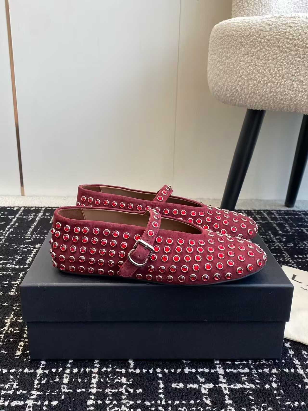 UA ALAÏA STRASS BALLET FLATS