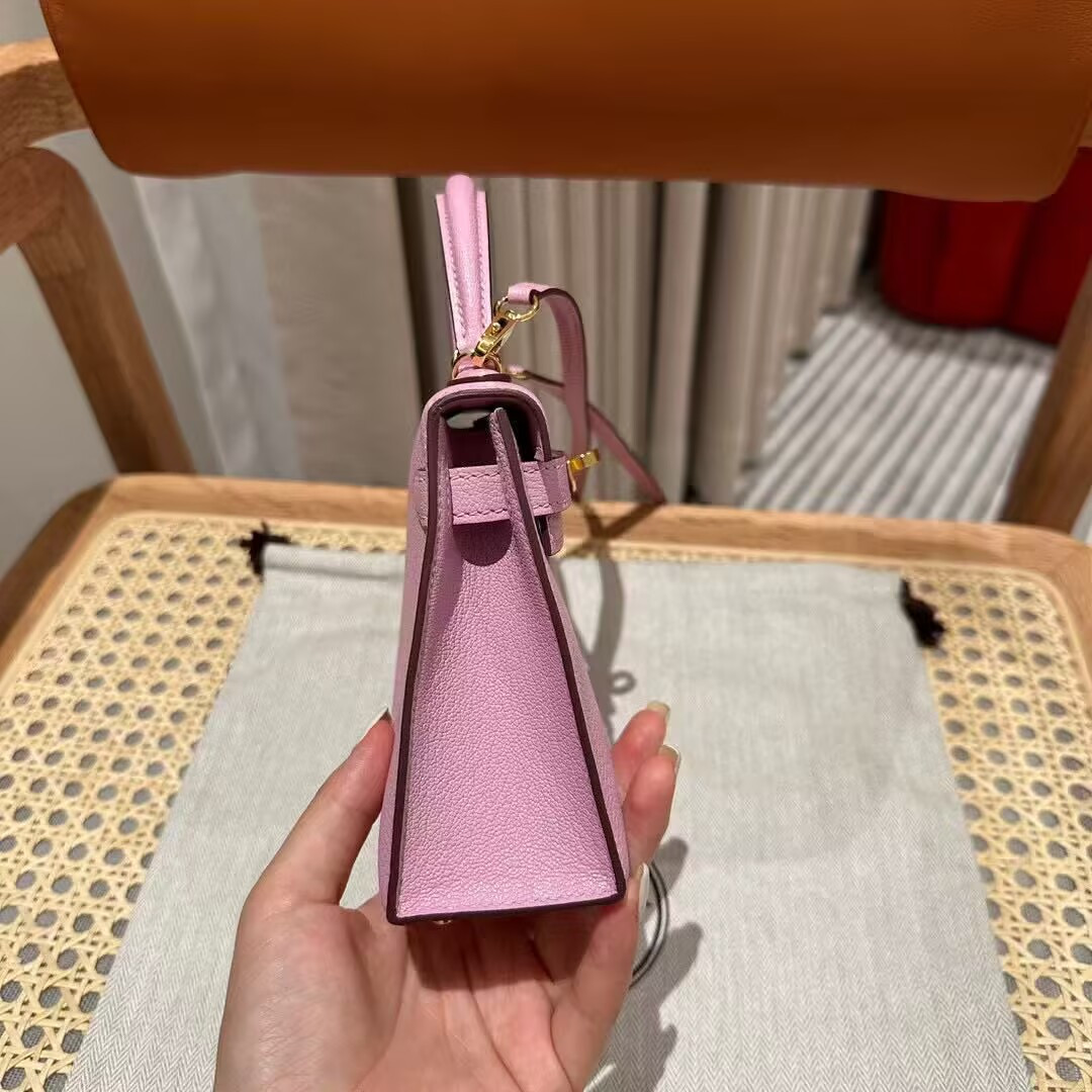 Hermès Mini Kelly Chèvre 19 19×6×12cm (20 days for customization)