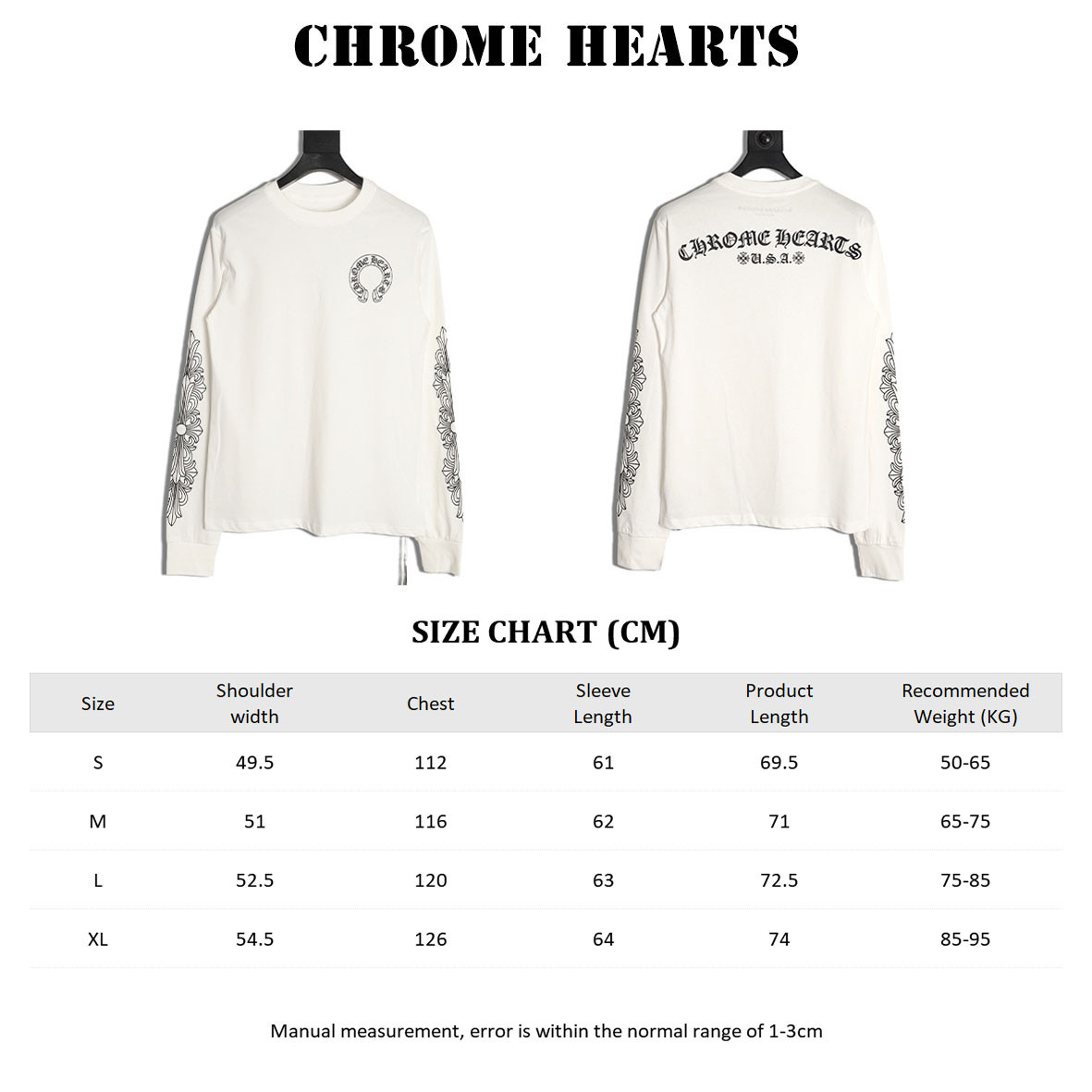 Ch**me He**ts 25fw long-sleeved t-shirt