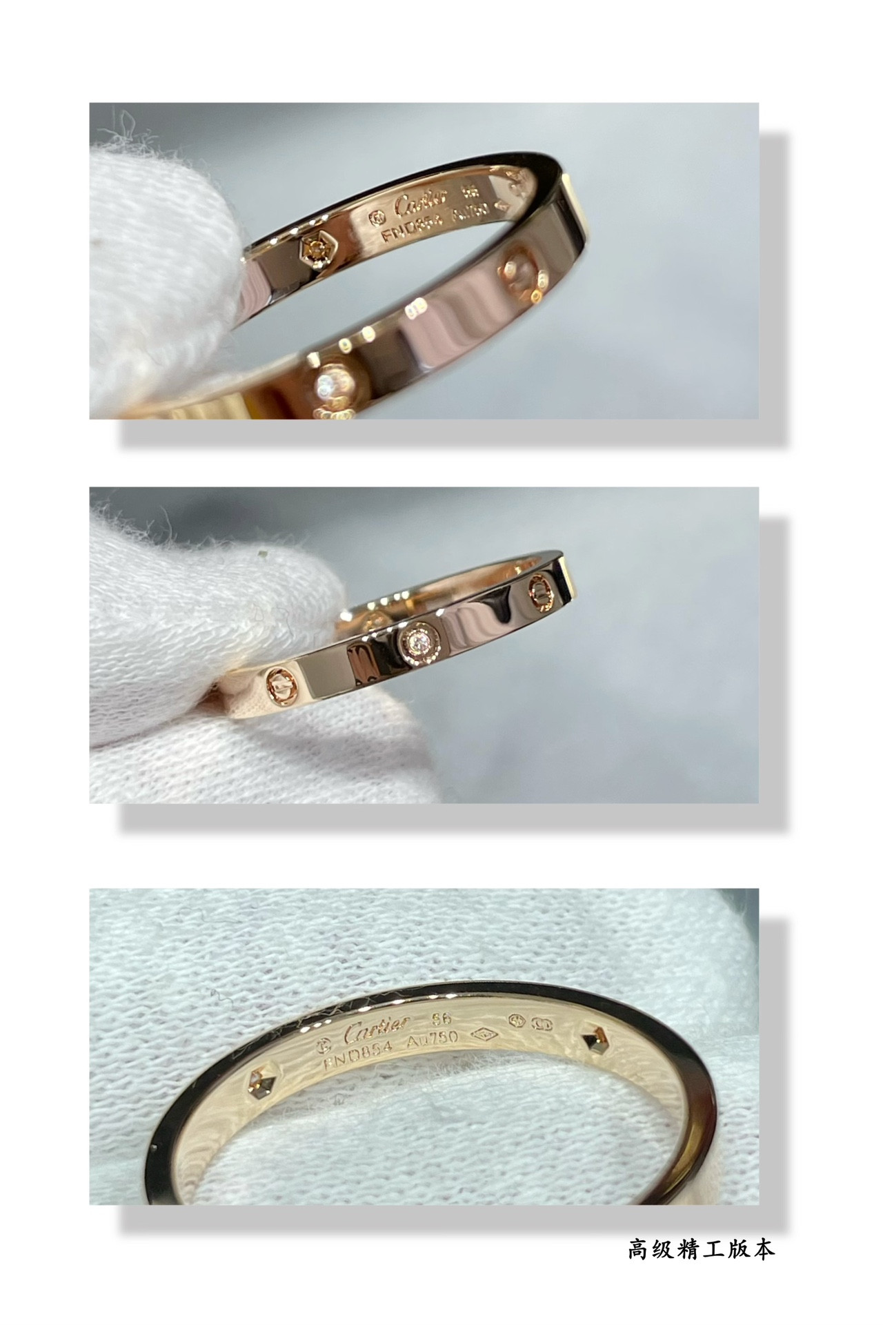 ca*t*er narrow version four Di*m*nd love ring