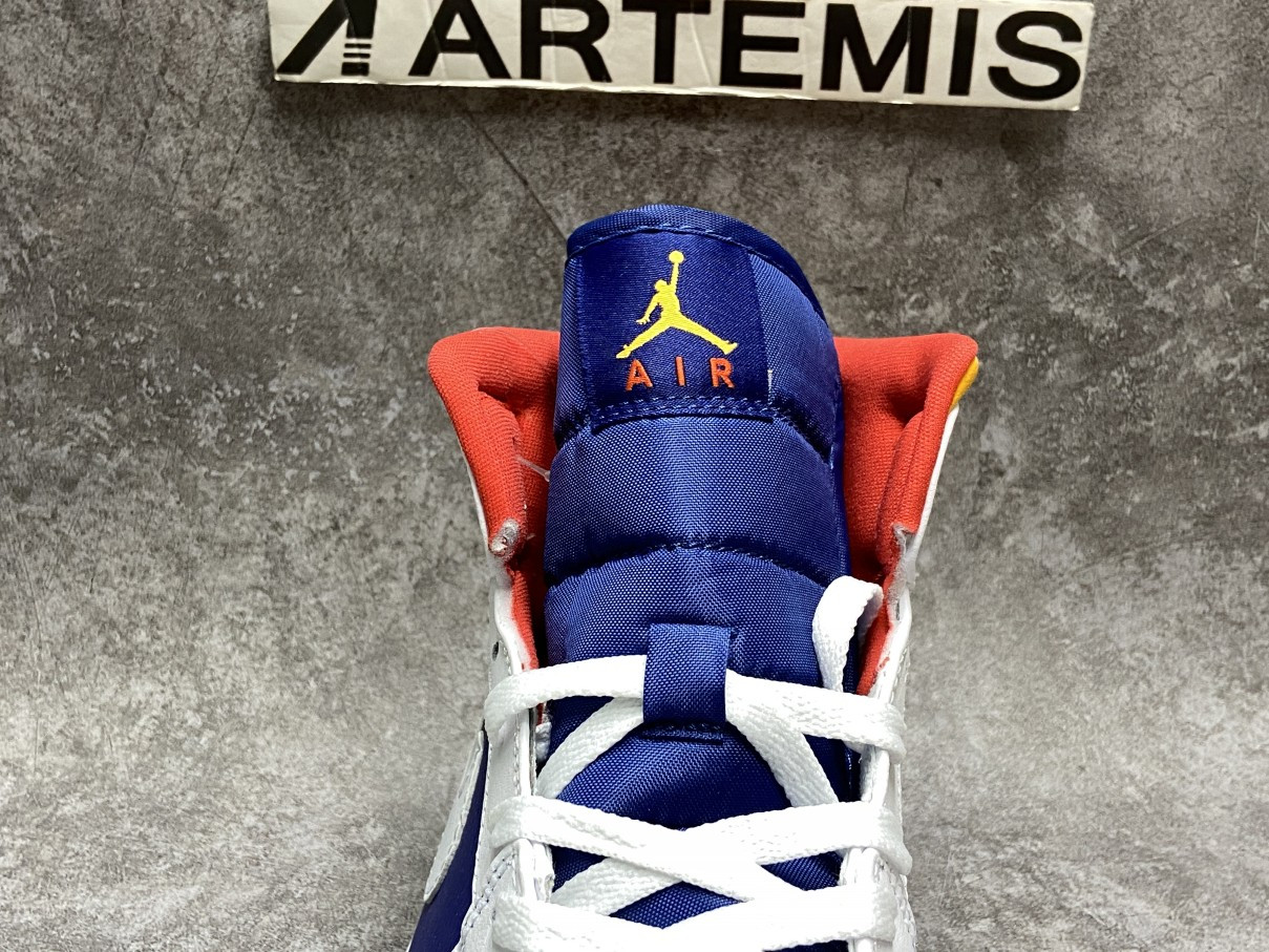 Air Jordan 1 Mid Royal Blue Laser Orange