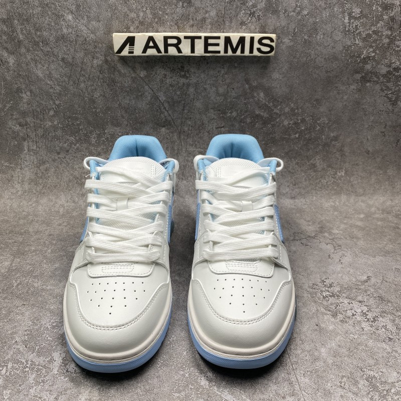 OFF-WHITE Out Of Office OOO 30 MM Low Tops White Light Blue