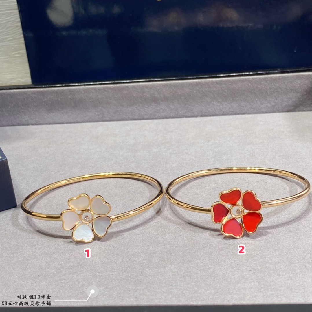 chopard five He**ts mother-of-pearl bracelet