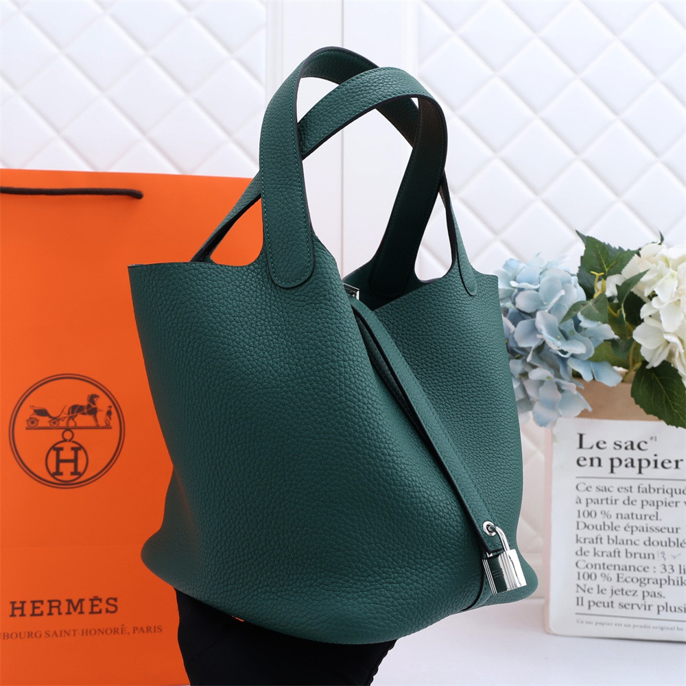 Hermès Picotin 18cm peacock green without original box
