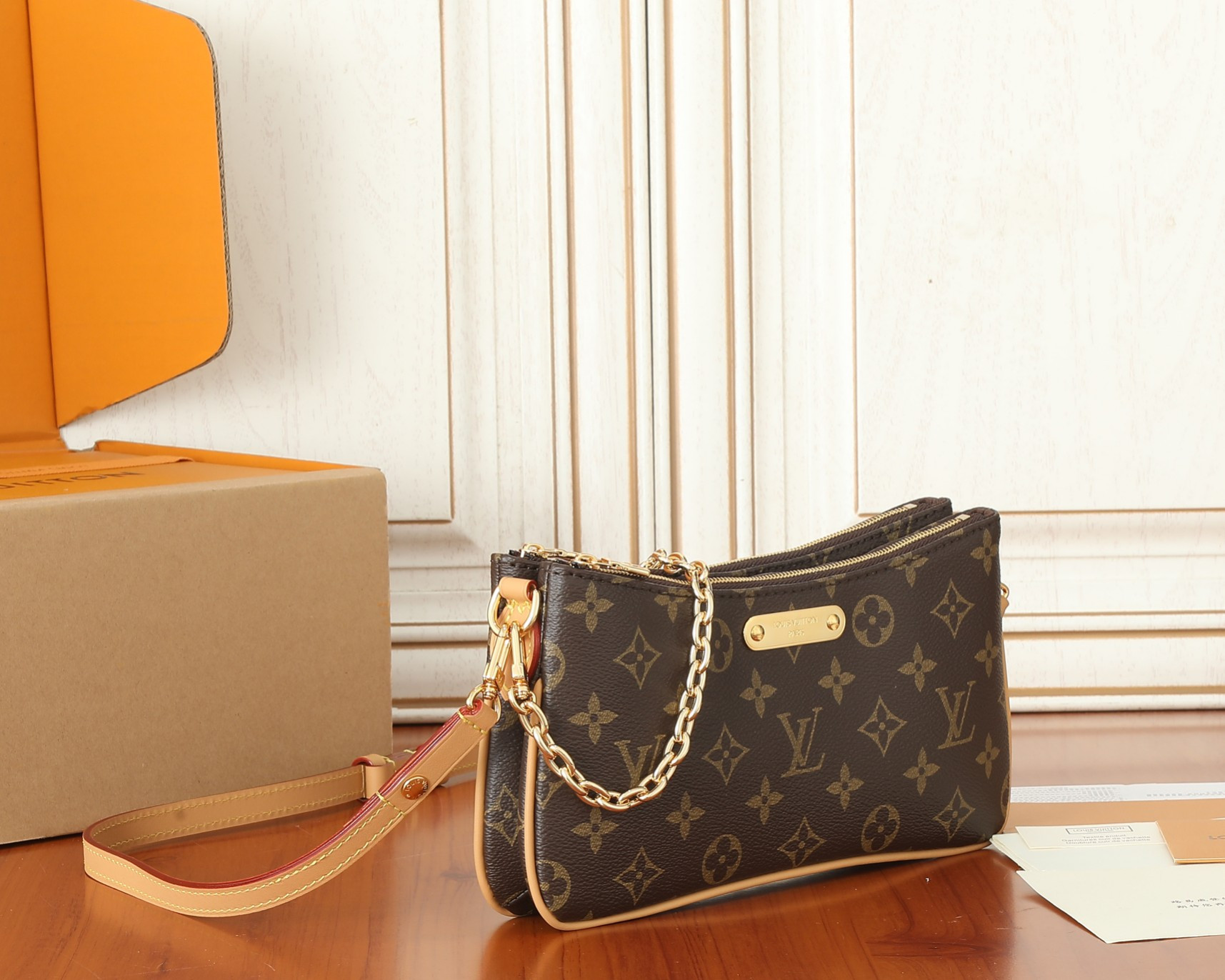 LV  Liv Pochette  M83008 9.6 x 5.3 x 2.6 inches