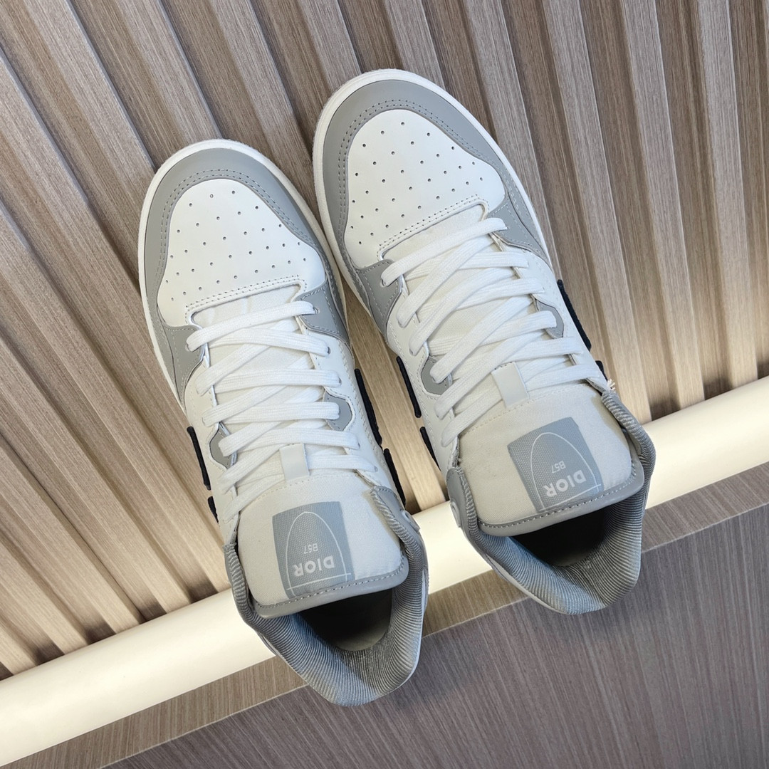 ua D*or b57 mid-top sneaker gray and white