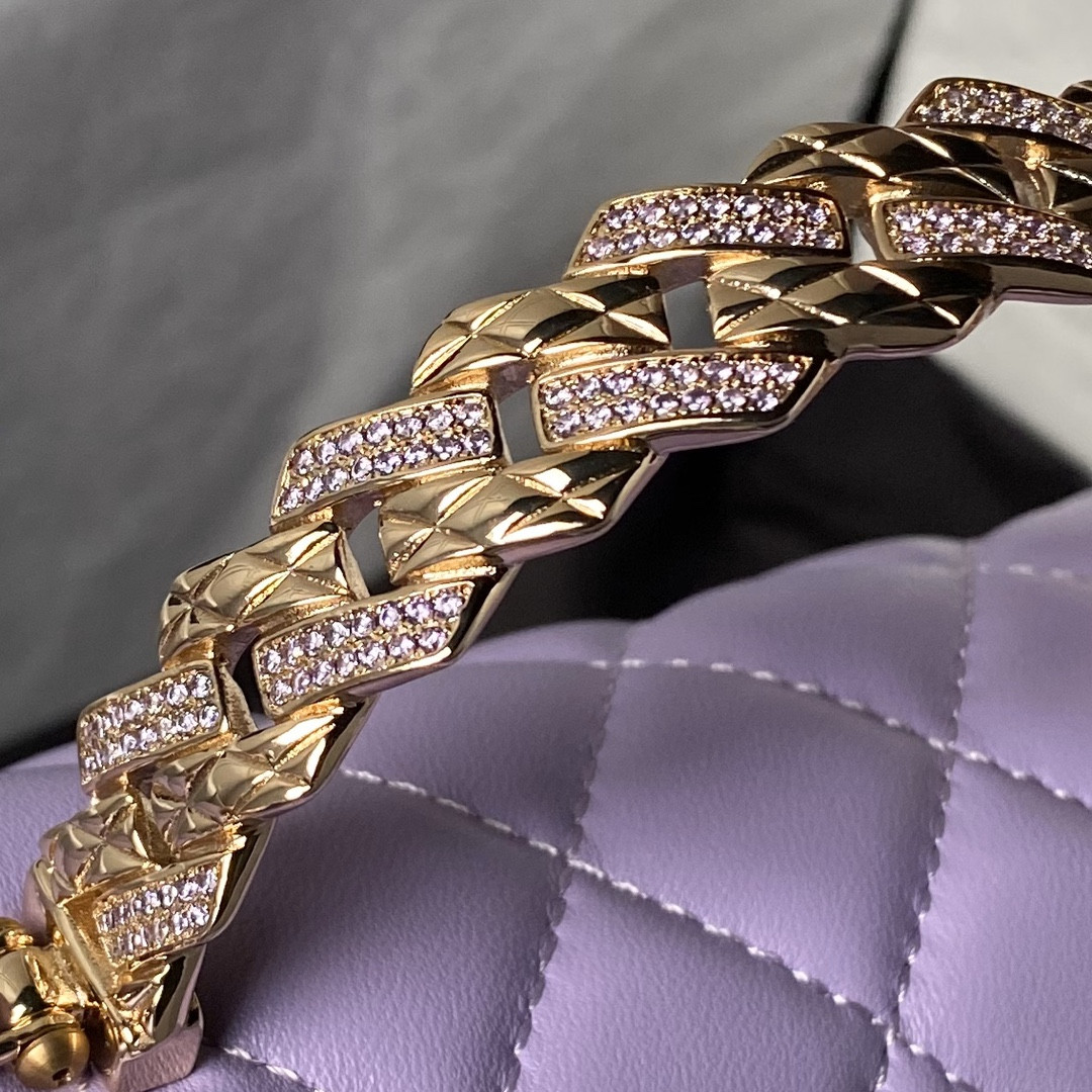 Ch*el 24a mini classic handbag 12 × 20 × 6 cm