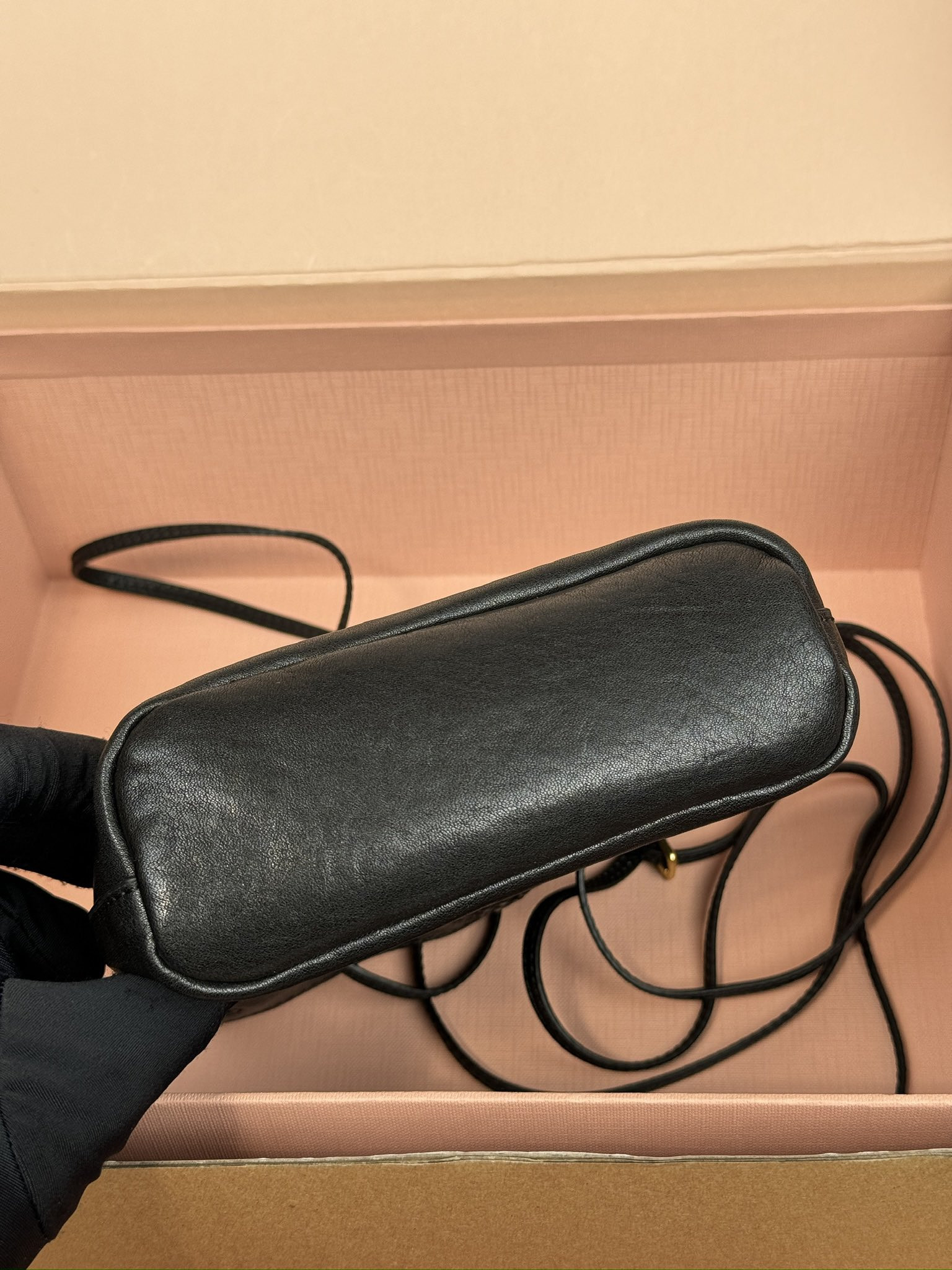 Miu Miu Nappa leather mini bag  17x14x6cm