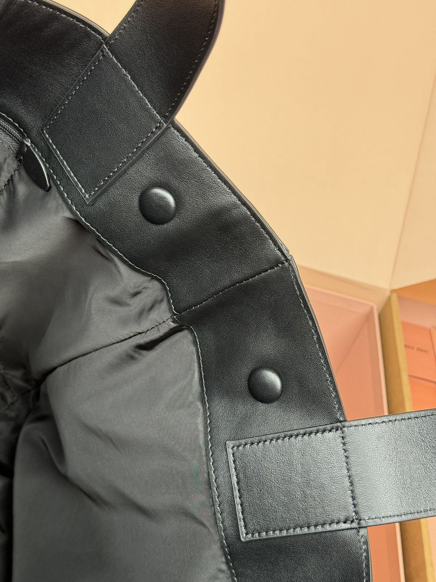 Miu Miu Leather Hobo Bag 39x38.5x11cm