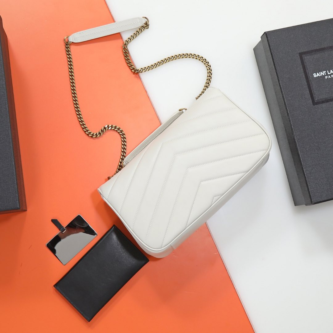 Y*L loulou medium in matelassÉ lambskin 29x17x8cm