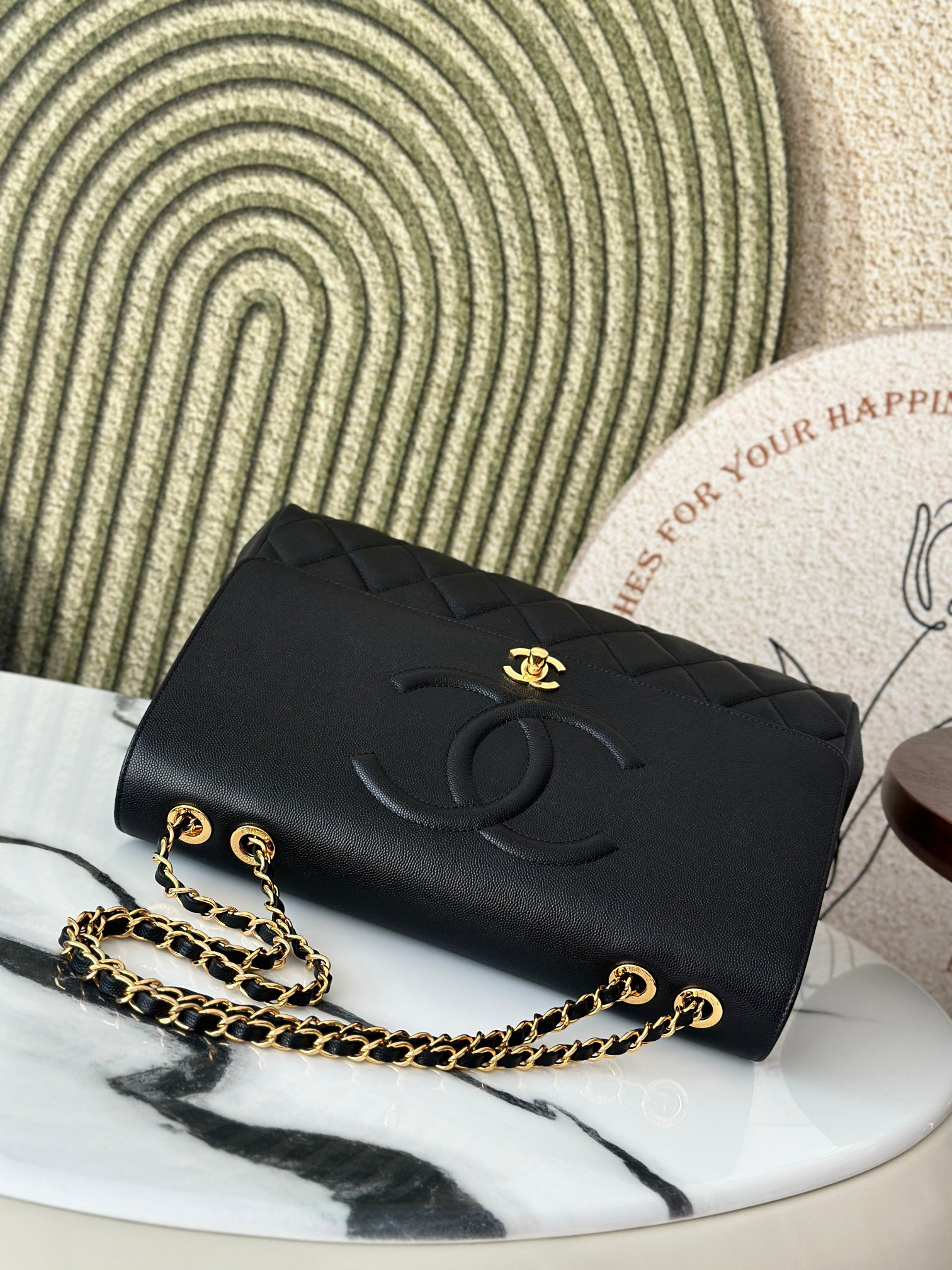 Ch*el shoulder chain bag  33x11x23cm