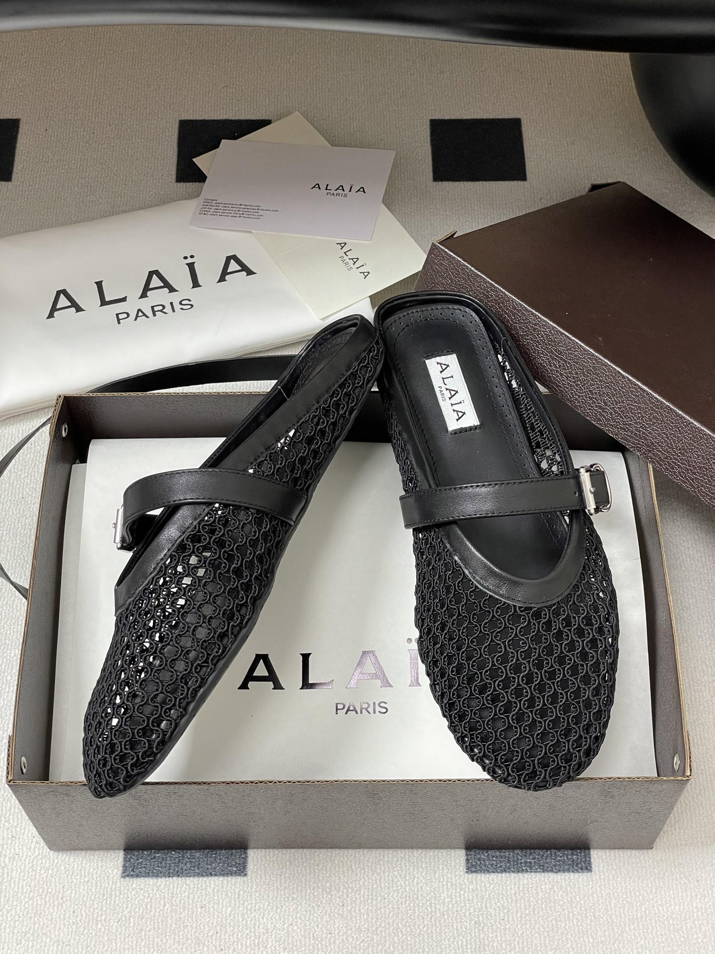 UA Alaia Flat Mules(Customized Size 7-10 days production time)